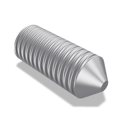 Hexagon Socket Set Screw ISO 4027 — M8×20 — 45H — Steel — None (as processed)