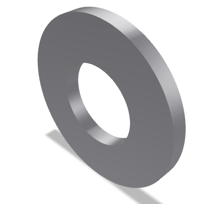 Plain Washer ISO 7089 — 4 — 200 HV — Steel — None (as processed)