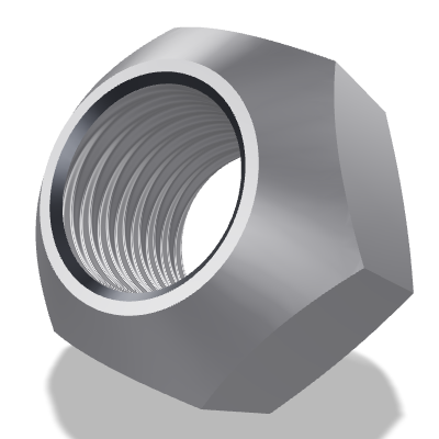 Prevailing Torque Hex Nut ISO 7042 — 20 — 5 — Steel — None (as processed)
