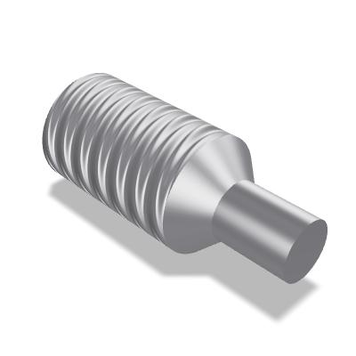 Hexagon Socket Set Screw ISO 4028 — M1.6×4 — 45H — Steel — None (as processed)