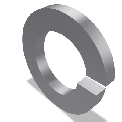 Helical Spring Lock Washer DIN 127B — 20 — None (as processed)