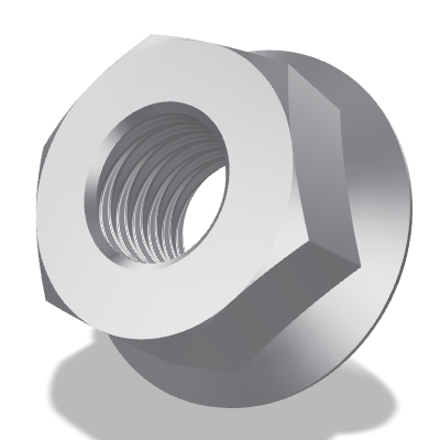 Hexagon Flange Nut ISO 4161 — 8 — 8 — None (as processed)
