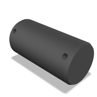 Type B Clevis Pin without Head ISO 2340 — 100×200 — Black oxide