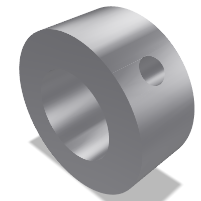 Set Screw Shaft Collar DIN 705 — 18 — 110-175 HV — Free-cutting steel