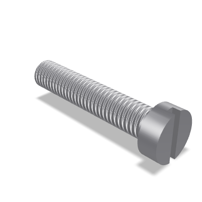 Slotted Cheese Head Screw ISO 1207 — M8×40 — 4.8 — Steel — None (as processed)