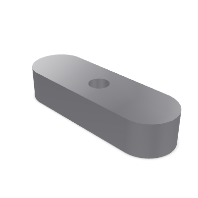 Parallel Key with Retaining Screw Bore DIN 6885-1 Form C — 18 x 11×56