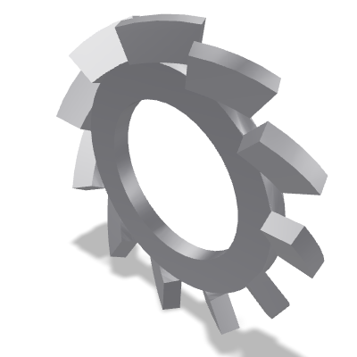 Serrated Lock Washer DIN 6798A — M5