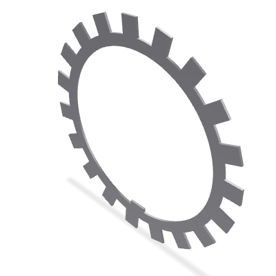 Bearing Lockwasher DIN 5406 — MB 38 — Stainless steel A2 (1.4301 / AISI 304)